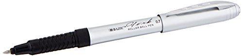 BAZIC York Bolígrafo Rollerball Jumbo con Agarres Negro x3