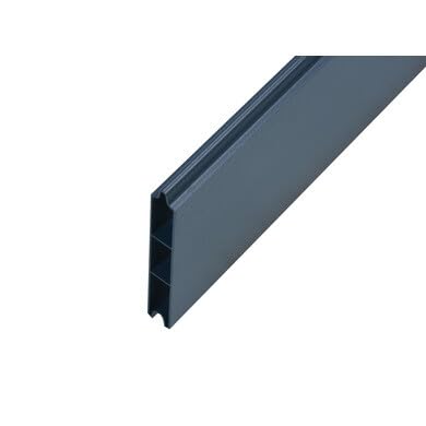 OOGarden - Lame de clôture pleine en aluminium 195,8 x 16 cm RAL7016