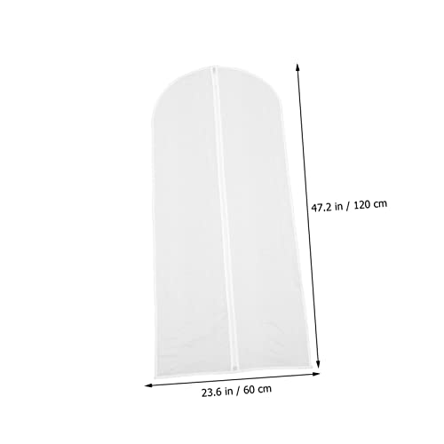 Happyyami 5Pcs Hanging Garment Bags Lightweight Zipper Suit Covers Dustproof and Clothes Storage for Travel and Home Organization2