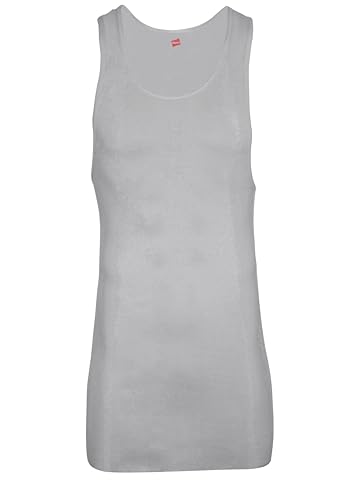Image of Hanes Men's Tall 100% Cotton Ribbed Tank Tagless Undershirts, Multipack