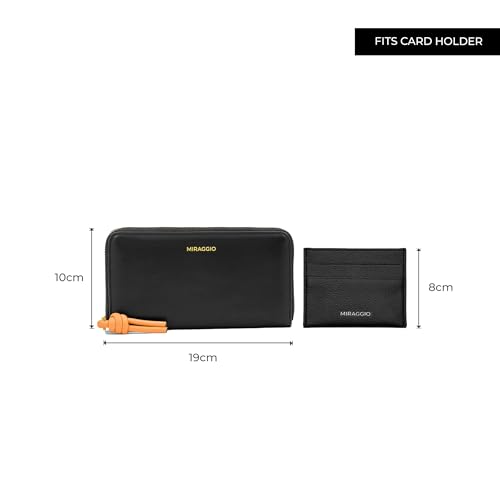 Image of Miraggio Theo Zip Around Wallet for Woman | 3 Compartment Women Wallet | Gift Items for Women