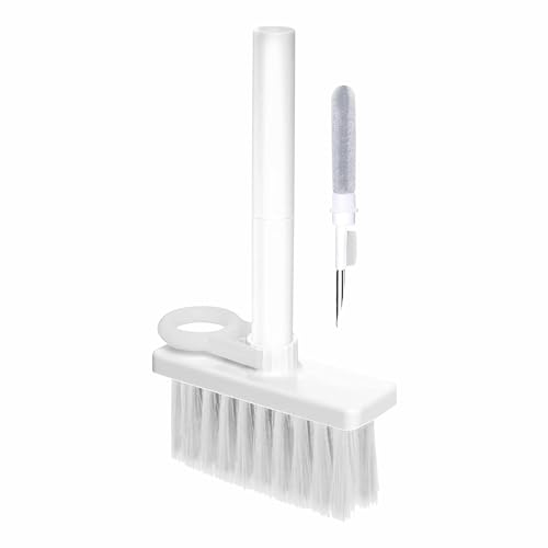 Image of Brain Freezer 5-in-1 Multi-Function Laptop Cleaning Brush /Keyboard Cleaning kit /Gadget Cleaning kit Gap Duster Key-Cap Puller for Laptop, Keyboard and Earphones (White)