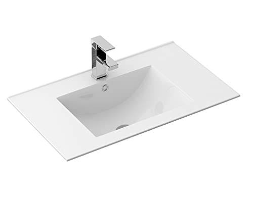 Rea Lavabo Encastrable Dafne 70 Lavabo de baño 465 x 715 x 170 mm Cerámica (Blanco)