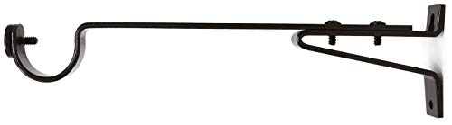 Urbanest Long Double Drapery Curtain Window Rod Bracket Holder, Up To 1.25" - Oil-Rubbed Bronze, 1 Piece #TOP4