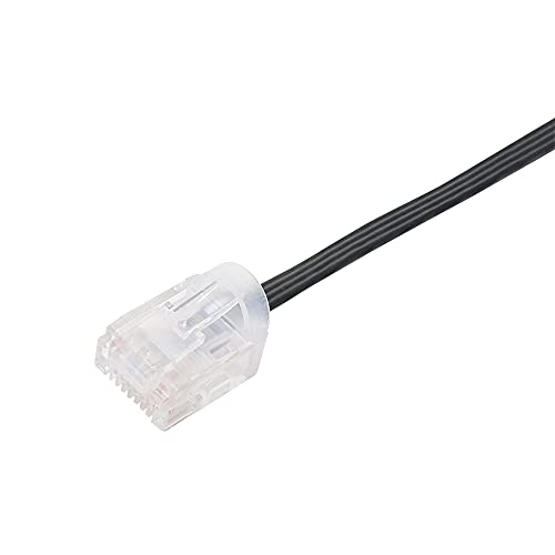 Cable LAN Retráctil Miyoshi 3 m Cat6a RJ45 Negro miniatura 4