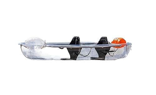 EVXOIJMS Transparent Ship Clear Transparent Canoe Crystal Kayaks See Through Glass Bottom Boat...