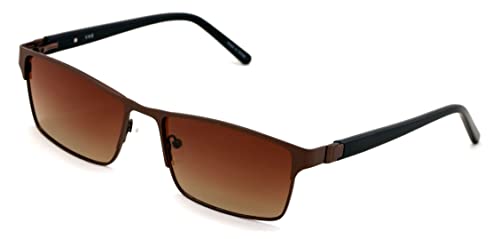 V.W.E. Men Premium Rectangle Metal with Plastic Temple Extra Large Reader - 152mm Wide Frame Reading Glasses2