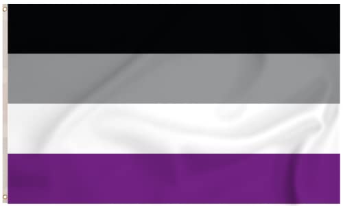 Storm&Lighthouse Asexual Flag Ace Flag Asexuality Flags Pride LGBTQ+ Flags 5ft x 3ft with Eyelets