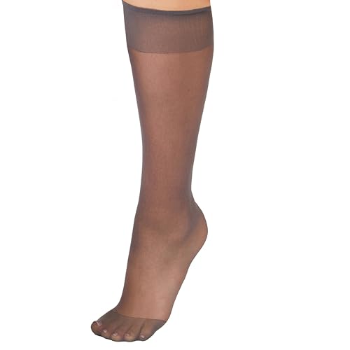 Image of L'eggs Everyday Women's Knee High Stockings, Reinforced Toe, 100% Nylon, One Size