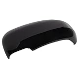 TRQ Exterior Mirror Cap Cover Black LH Driver Side Compatible with 10-17 Toyota Prius