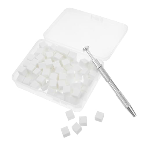 VALICLUD 1Set Professional Nail Sponge Gradient Design Kit with Precision Sponge Grabber Tool for Nail Art Sponges for Blending Non Abrasive Nail Sponge Pen for Makeup and Nail