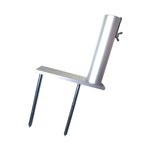 Wetterbeständiger Schirmständer, Spikes-Halter mit verstärktem Boden für Grill, Dreirad, sicherer Outdoor-Schattenzelt, Stabilität, Aluminium-Sonnenschirmständer, starker Windwiderstand