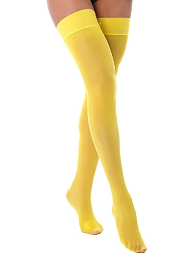 Women's Anti-Skid Sheer Silk Thigh High Stockings Shimmery Transparent Stay Up Pantyhose Tights3