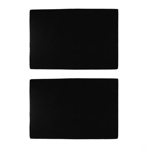 Gdfnmogo Lot de 2 ou 3 tampons filtrants de rechange au charbon actif pour purificateurs d'air - Découpés sur mesure, réutilisables et absorbants - Noir - Couche de support non tissée