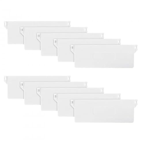 10 Stück Lamellenvorhänge Beschwerungsplatten Ersatzteil, 127 mm/5 Zoll Weiße Lamellen Gewichte Vertikaljalousie, Lamellenvorhang Ersatzteile Zubehör Gewichte für Vorhang Tür Fenster Zubehör