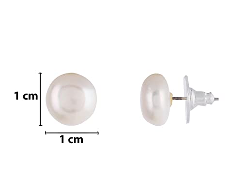 Image of Pitti Jewels And Pearls Natural Fresh Water Hyderabadi Button Shaped 4 To 9 MM Size Pearl Graduation Necklace Chain With Certificate from Hyderabad for Women Girls