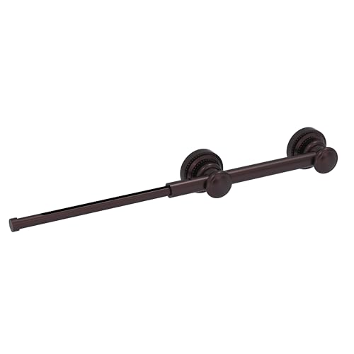 Retractable Closet Valet Rod - Perfect for Steaming & Temporary Hanging Antique Bronze