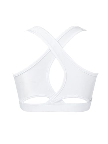 easyforever Kids Girls Plain Crop Top Skater Skirt Set Tennis Golf Outfit Piece Activewear Sport Training Tacksuit Set4