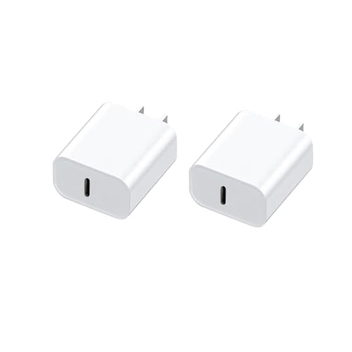 PD 20W USB Type C Fast Wall Charger, OthoKing USB C Charger Block Adapter Compatible for 15/15 Pro/14/13, Galaxy, Pixel, AirPod (2 Pack)
