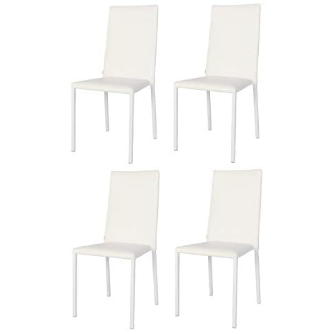 t m c s Tommychairs - Set de 4 Sillas apilables Modelo Julia para Cocina, Comedor, Bar y Restaurante Cover