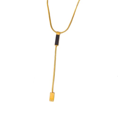 Collar de concha natural colgante cuadrado joyería cadena mujer