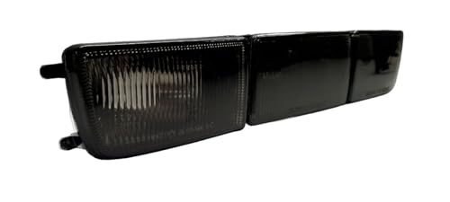 Front- Blinker Blinkleuchten lange Blenden Schwarz Set Links+Rechts Stoßstangenblinker für VW Golf 3 Vento Schwarz