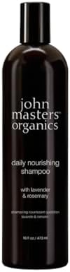 John Masters Organics | Daily Nourishing Shampoo with Lavender & Rosemary | USDA Organic | Purify Scalp | Sulfate Free | Clean Haircare 16 oz.
