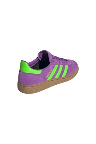 Image of adidas Handball Spezial Women's Shoes, Active Purple /Solar Green /Gum, Size 8.5