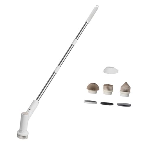 Sharplace Electric Rotating Scrubber Cordless Power Rotating Brush Portable Waterproof Kitchen Cleaning Tool for Corner Grout, Telescopic