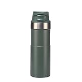MAXFOREST 16OZ Classic Trigger Action Travel Cup，BPA-Free 500ml Insulated Stainless Steel Coffee Tumbler，Coffee Tumbler with Leak-Proof Wide Mouth - Ideal for Commuters,Outdoor Activities (Green)