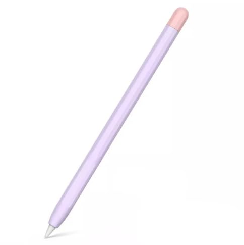 ValenteStore Ultra Thin Silicone Skin Cover Compatible with Apple Pencil 2nd Generation Only (Lavender & Pink)-picture-10