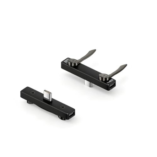 Image of Verilux 2 in 1 PD 100W Type C Charging Adapter with Phone Stand | Type C Connector with OTG USB 3.2 Gen2 10Gbps Data Transfer for Gaming, Live Streaming, Pen Drive, Mouse, Earphone-Black