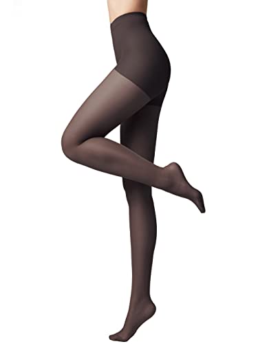 Conte Sheer Full Support Control Top Pantyhose Tights with Vitamin E for Sensitive Skin Active Soft 20 Den, Black (Nero), Small