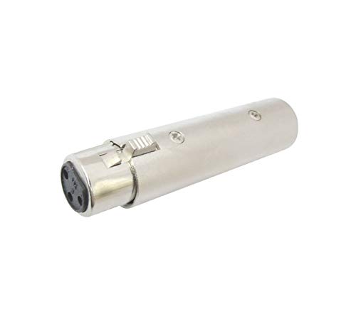 Image of MX 3 Pin XLR Microphone pin Pure Copper Nickel Plated for High Conductivity microphone (3 Pin Female XLR connector, Pack of 1, Female Connector)