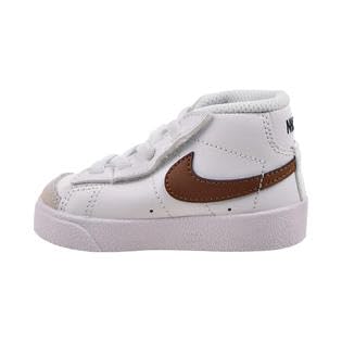 Nike Toddler's Blazer MID '77 White/Vivid Sulfur-Pecan (DA4088 103) - 42