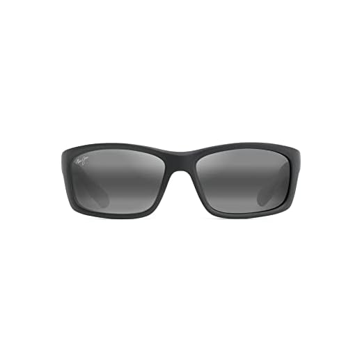 Maui Jim 766-02MD Gafas, negro mate-blanco-azul, 61/17/127 para Hombre