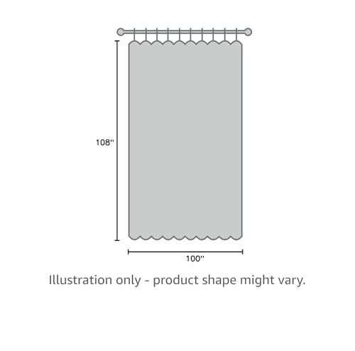 NICETOWN Sliding Door Curtains 108 inches Long for Bedroom, Blackout Patio Door Thermal Curtains Privacy Room Divider Window Treatment for Bedroom/Living Room (1 Panel, Beige, W100 x L108)