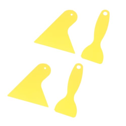 LOORGVEL 4 piezas Espátulas de Plástico para Film Automotriz Raspador para Burbujas de Aire Limpieza de Vinilos y Calcomanías Ventanas de Coche Herramientas Resistentes para Instalación