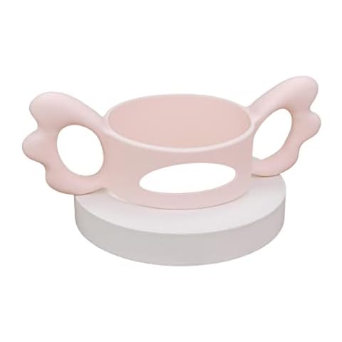 Griff für Babyflasche, weicher Silikongriff für universelle Babyflaschen, hitzebeständiger Silikon-Weithalsgriff Cover