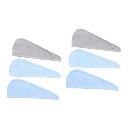 FOMIYES 6 Peças Toalha De Cabelo De Microfibra Spa Envoltório De Cabelo Toalha Absorvente De Cabelo