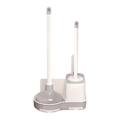 Juego de escobilla y émbolo para inodoro,Juego de escobilla y émbolo para inodoro, Juego de émbolo y cepillo para limpieza de cuencos de baño, Juego combinado de cepillo para inodoro con émbolo, émbol