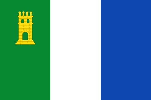 Drapeau Large Martorell textile grand format avec bordure - 2