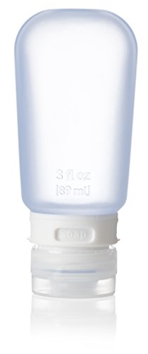 humangear Women's GoToob Refillable Silicone Travel Size Bottles, Blue, 3oz-Single