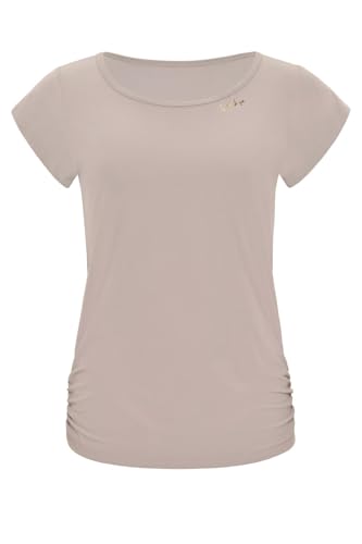 WINSHAPE Damen Functional Light and Soft Kurzarmshirt Aet130ls, Ultra Style T-Shirt, Cappuccino, M EU