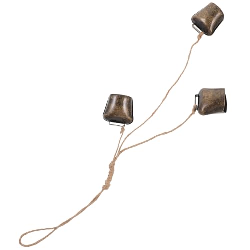 Cabilock Metal Vintage Bells Retro Decorative Cow Bell Chime for Christmas Decorations
