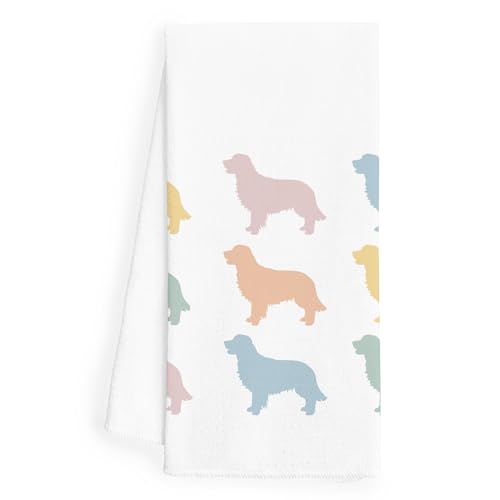 WFSM Golden Retriever Gifts – Torchons de cuisine en forme de chien Golden Retriever, cadeaux pour femme, décoration Golden Retriever, essuie-mains décoratifs pour salle de bain, 40,6 x 61 cm