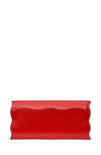 Image of kate spade new york Deco Wavy Smooth Leather Large Flap Wallet