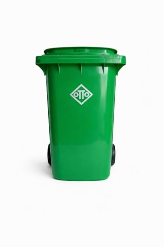 Image of OTTO Plastic Manual-Lift Garbage Waste Dustbin with Wheels 240 Ltr Assorted