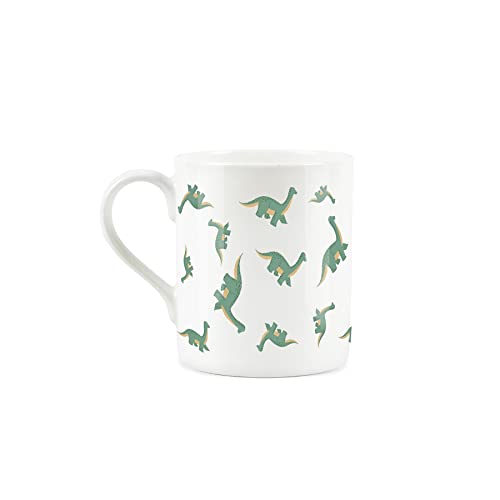 Purely Home Dinosaur Diplodocus Brontosaurus Brachiosaurus Print - Fine Bone China Mug White Coffee/Tea Present Gift for Children - Image 2
