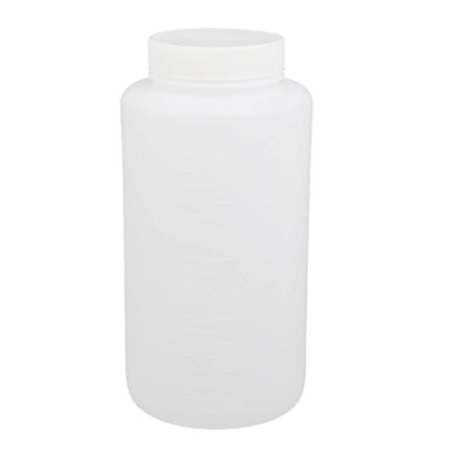 Aexit 90mm Diameter gauge 180mm Height 1000ml HDPE Plastic Round Bottle Clear